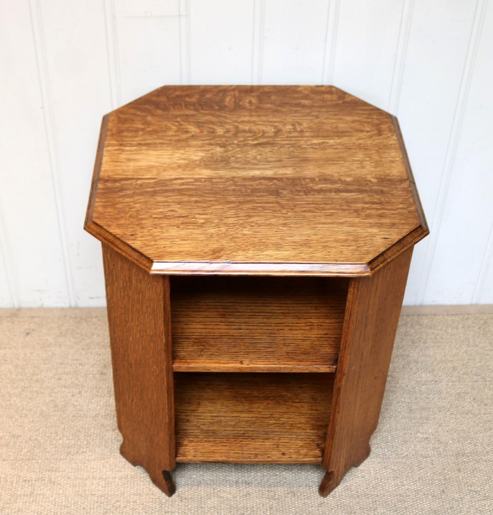 Low Oak Octagonal Table