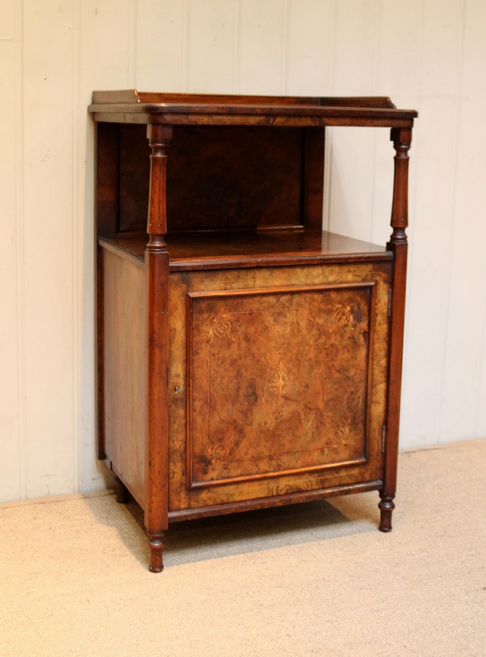 Victorian Burr Walnut Cabinet