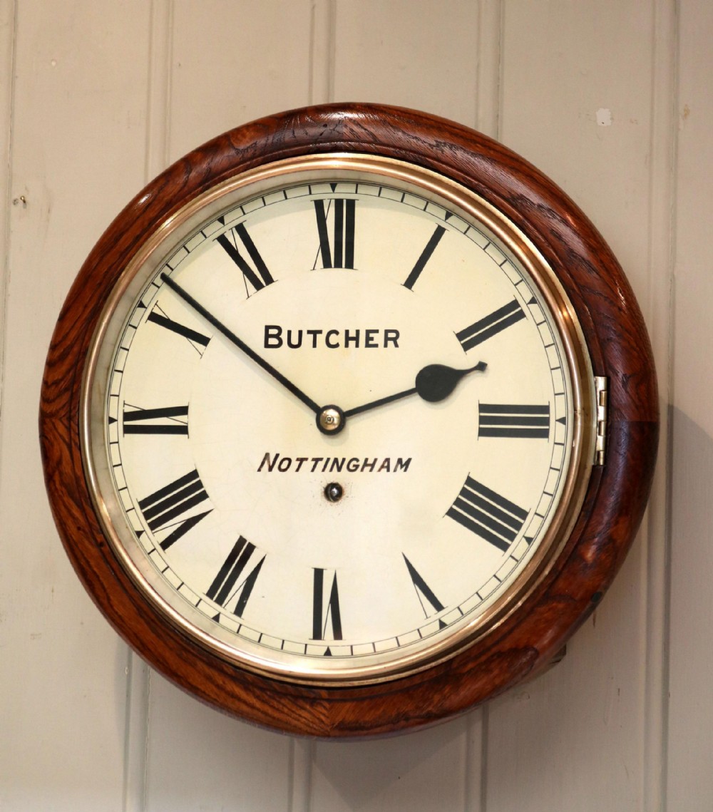 Oak 12' Dial Clock