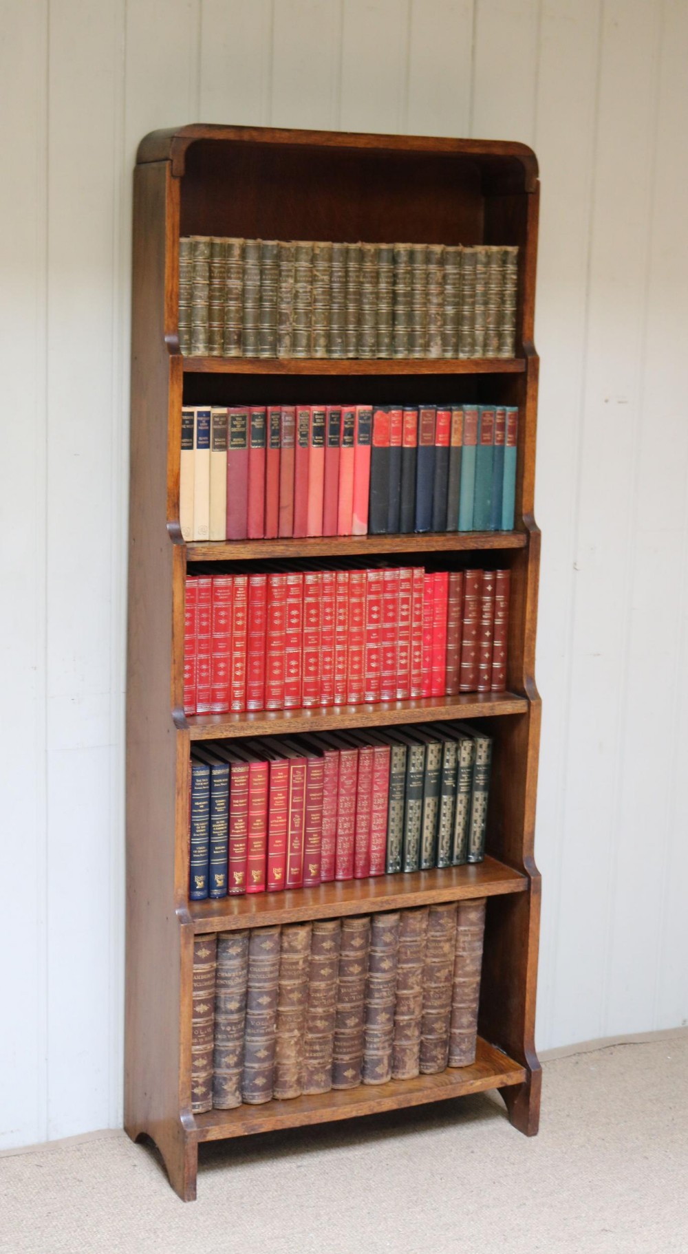 Oak Waterfall Bookcase