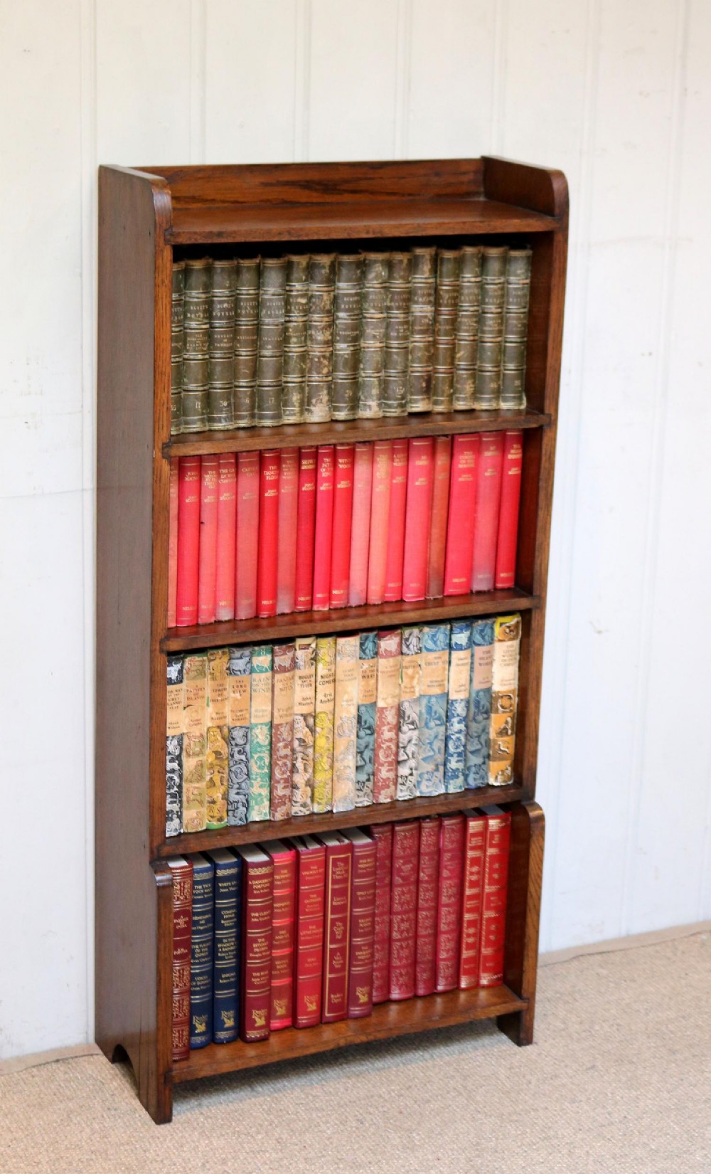 Small Proportioned Open Oak Bookcase