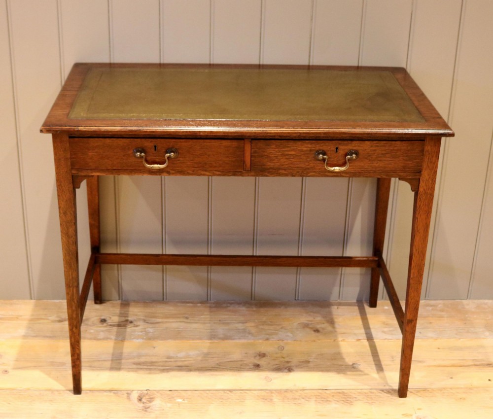 Edwardian Oak Writing Table