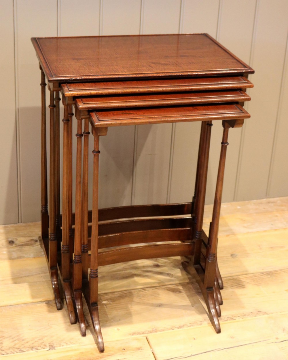 Mahogany Nest Of Four Tables