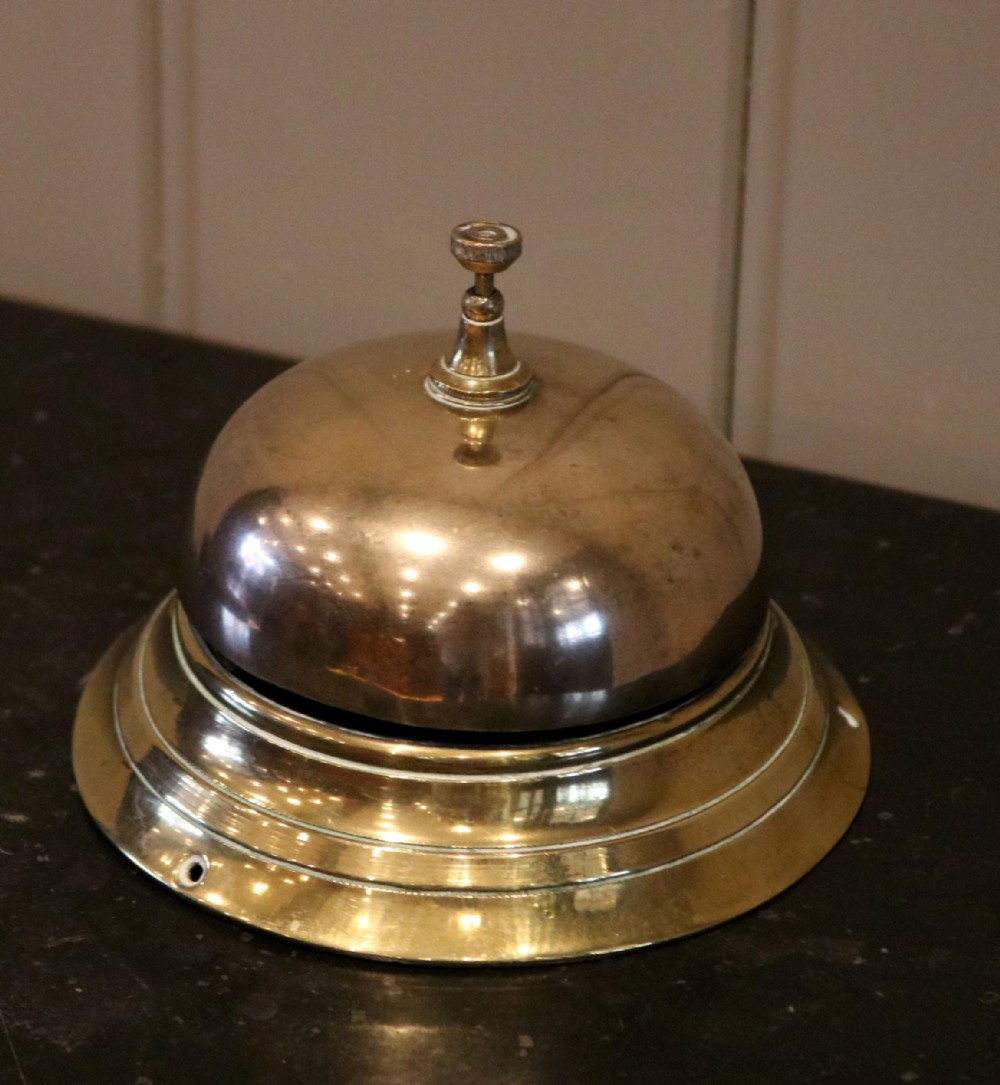 Large Victorian Brass Counter Bell