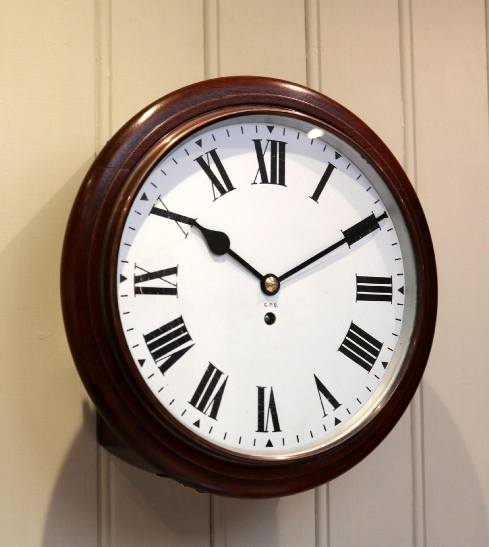 Original Post Office Fusee Dial Clock