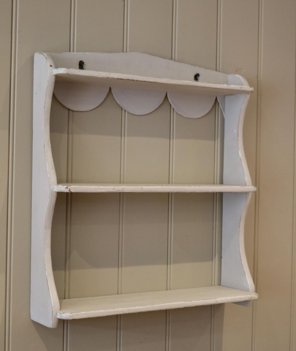 Painted Three Tier Wall Shelves