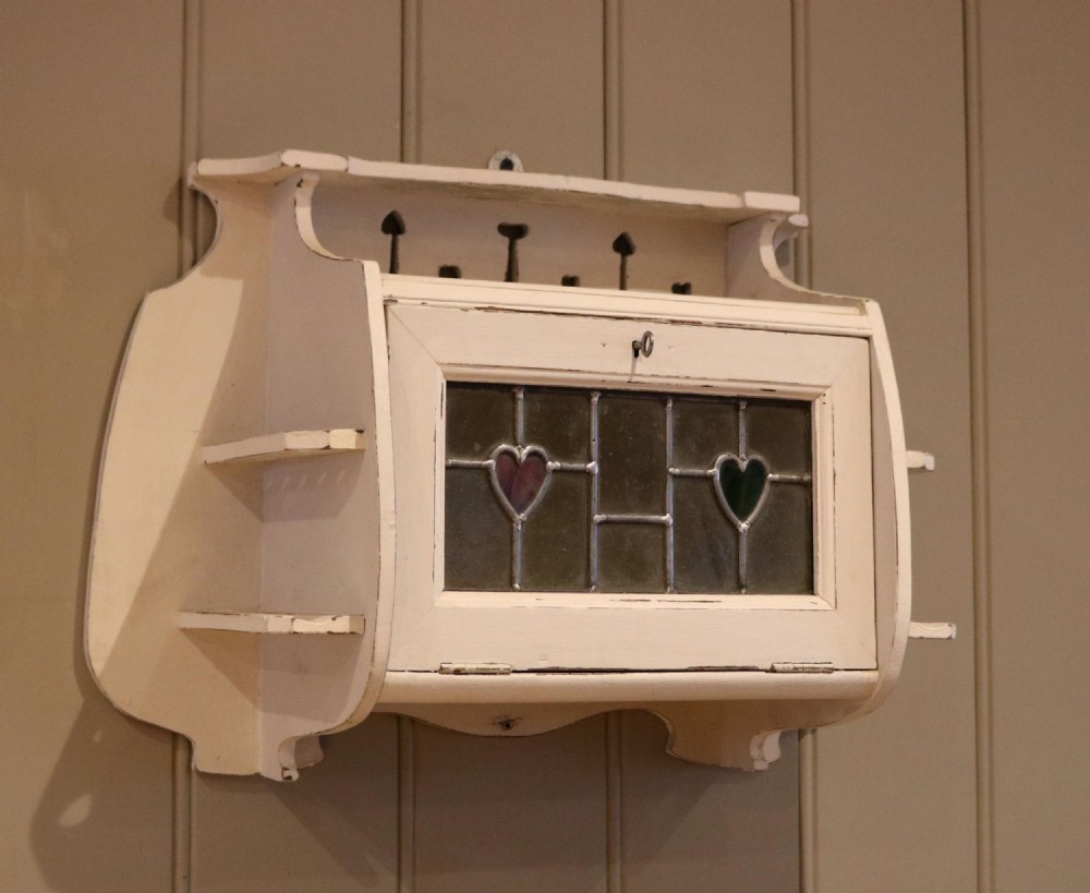 Painted Arts And Crafts Wall Cabinet