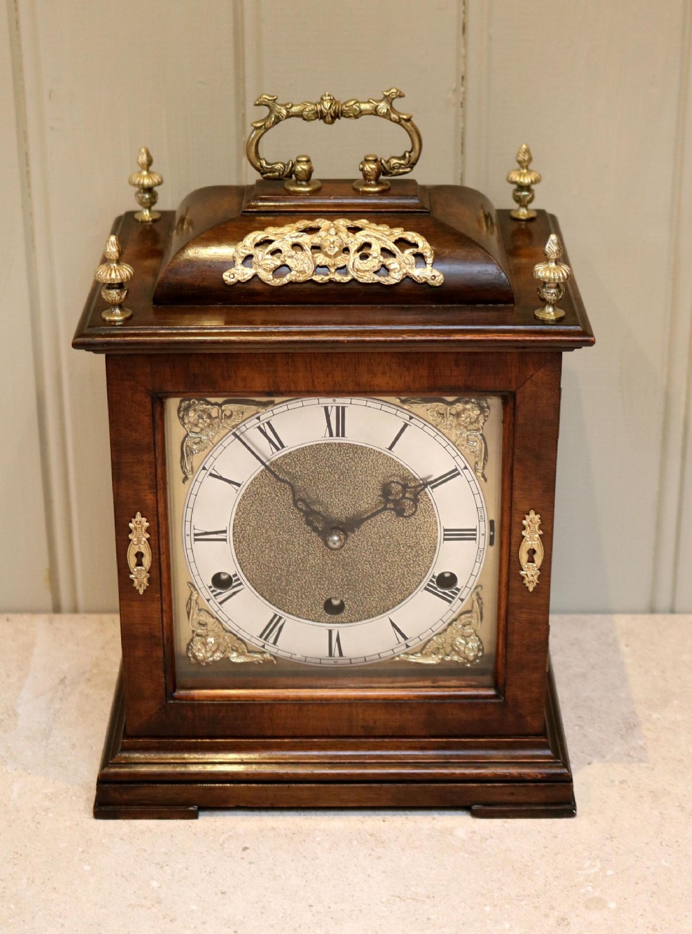 Walnut Chiming Bracket Clock