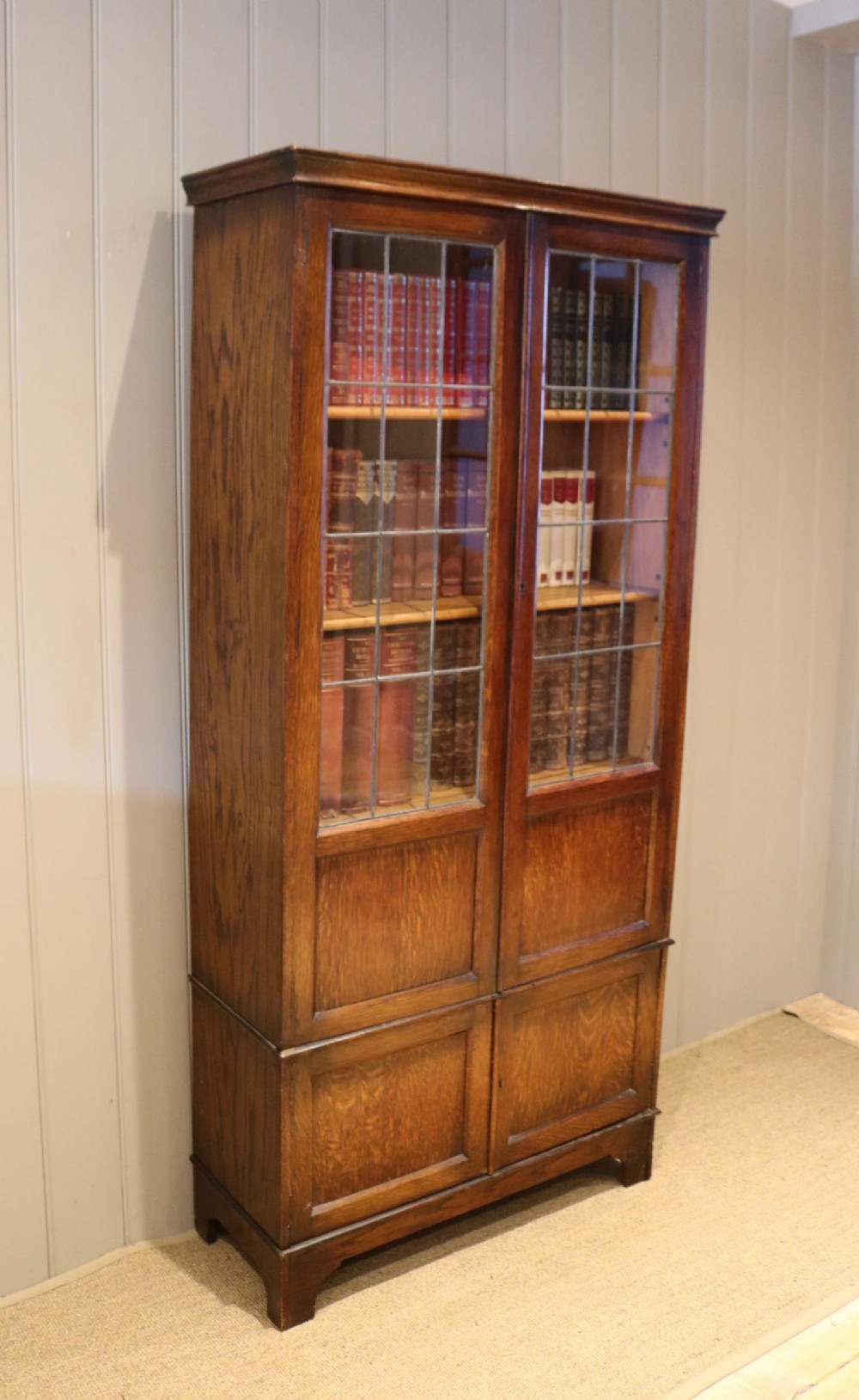 Oak Cabinet Bookcase