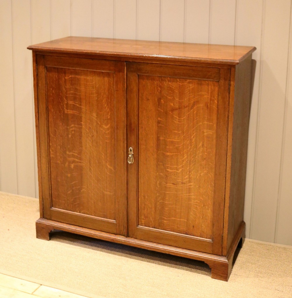 Edwardian Oak Side Cabinet