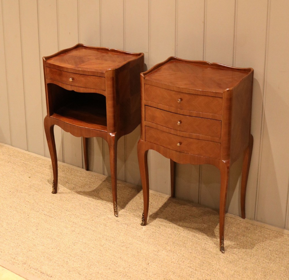 Pair Of Tulipwood Bedside Cabinets View II