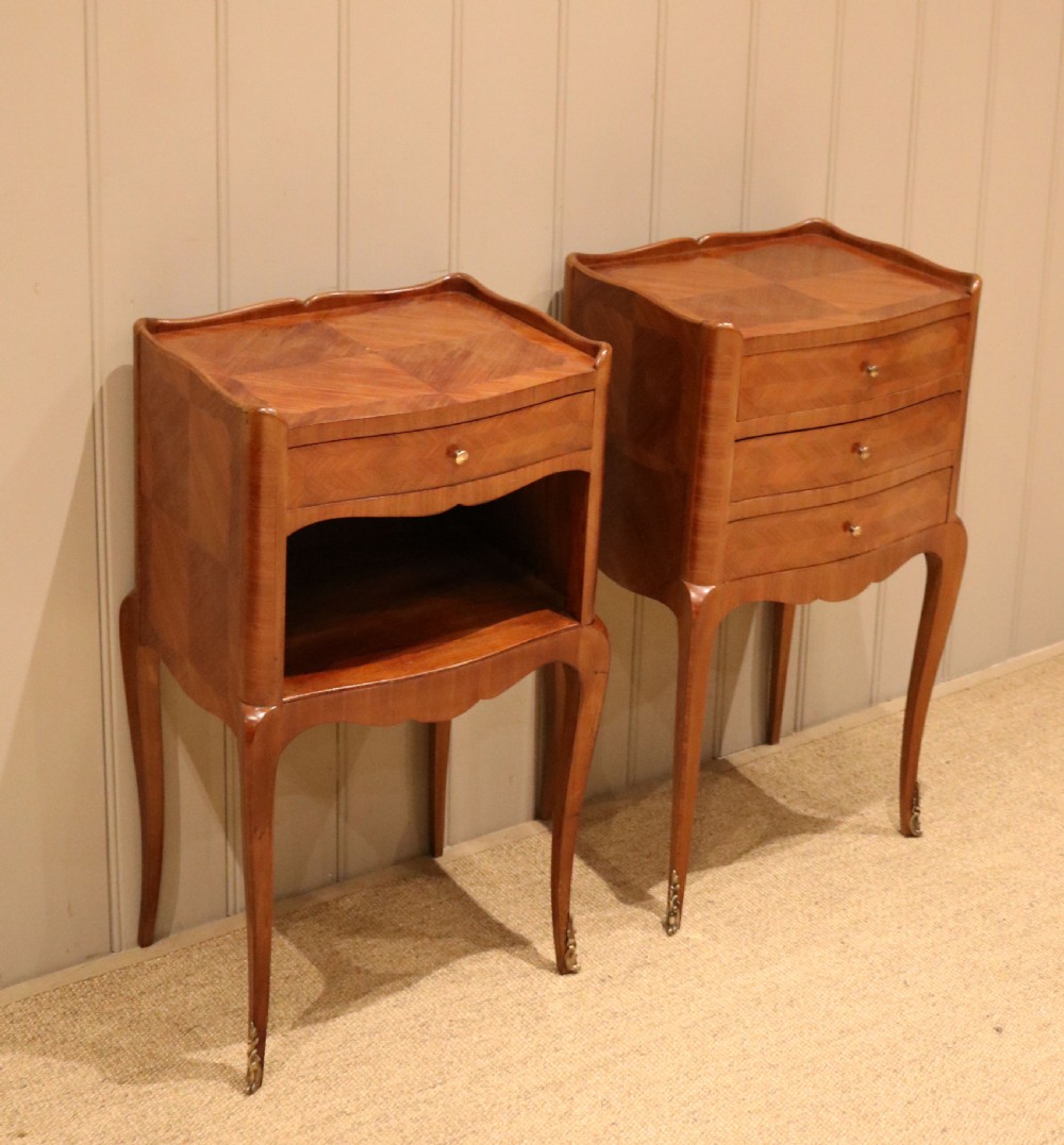 Pair Of Tulipwood Bedside Cabinets View III