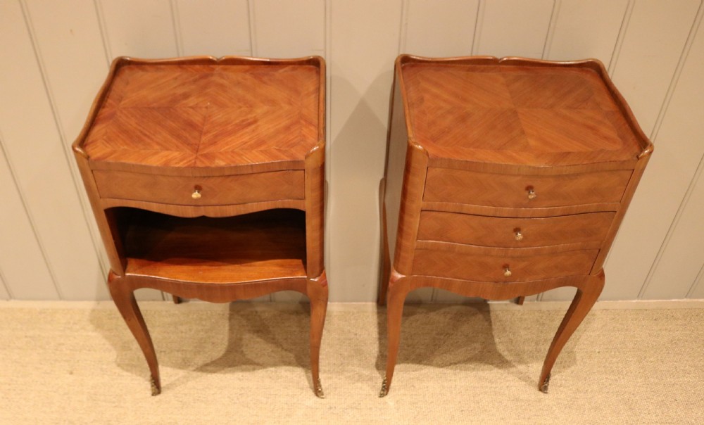 Pair Of Tulipwood Bedside Cabinets View IV