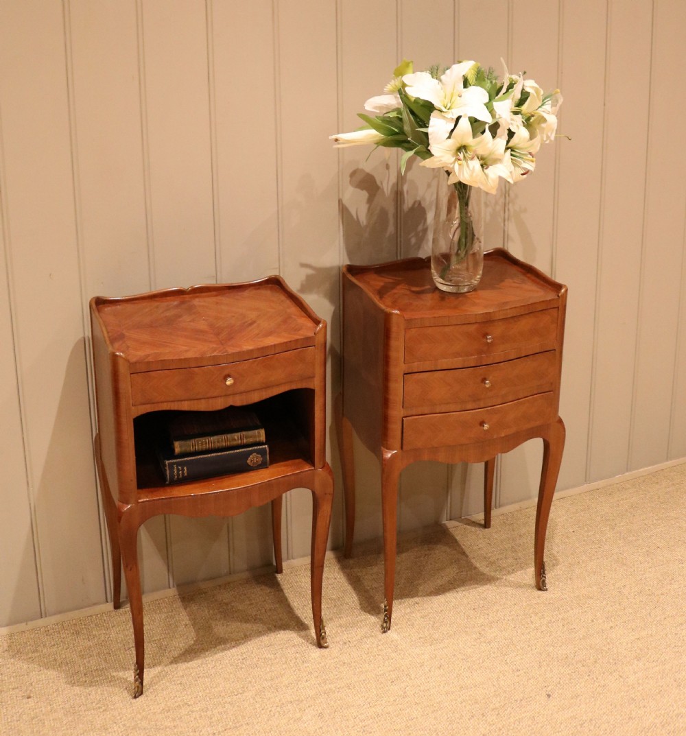 Pair Of Tulipwood Bedside Cabinets View V