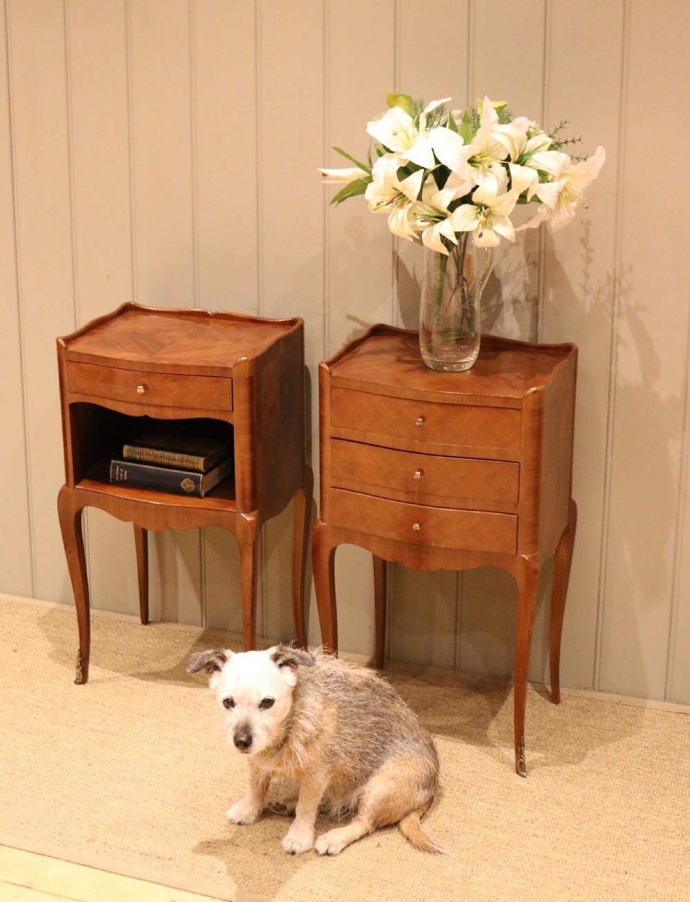 Pair Of Tulipwood Bedside Cabinets View VIII