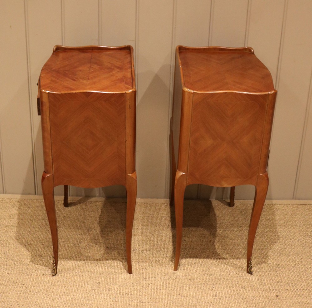 Pair Of Tulipwood Bedside Cabinets View X