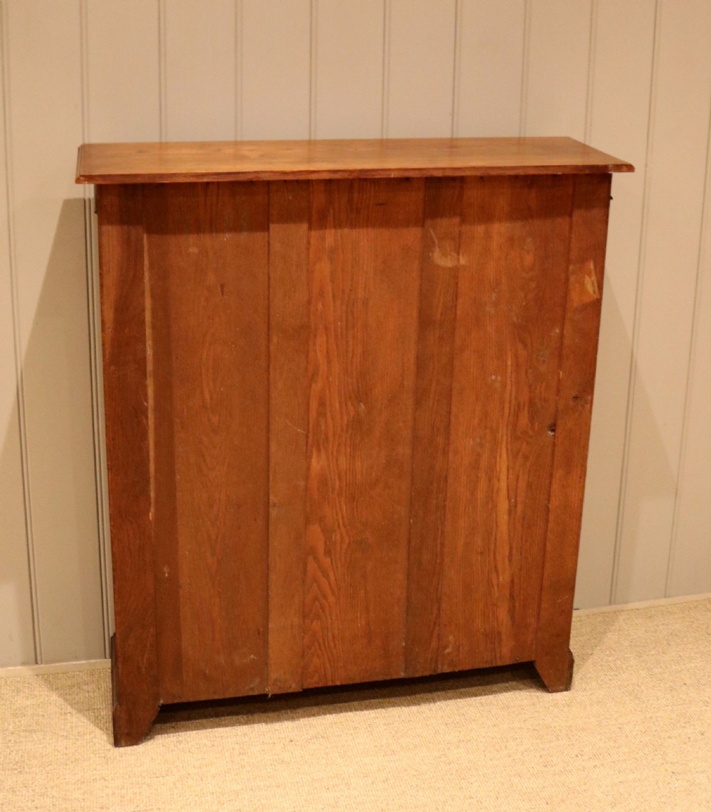 Edwardian Oak Glazed Bookcase View XI