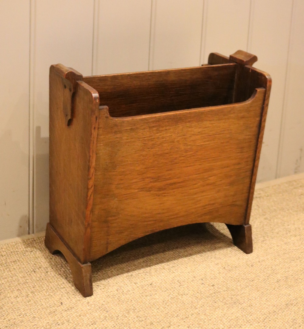 Oak Newspaper Rack View II