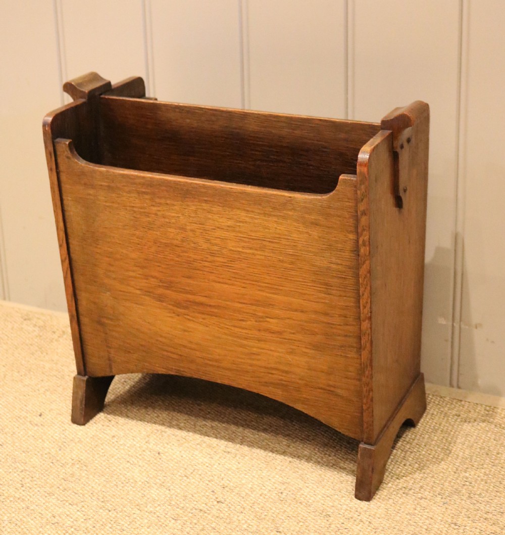Oak Newspaper Rack View III