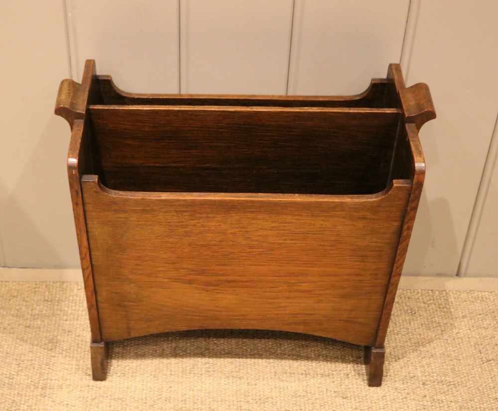 Oak Newspaper Rack View VII