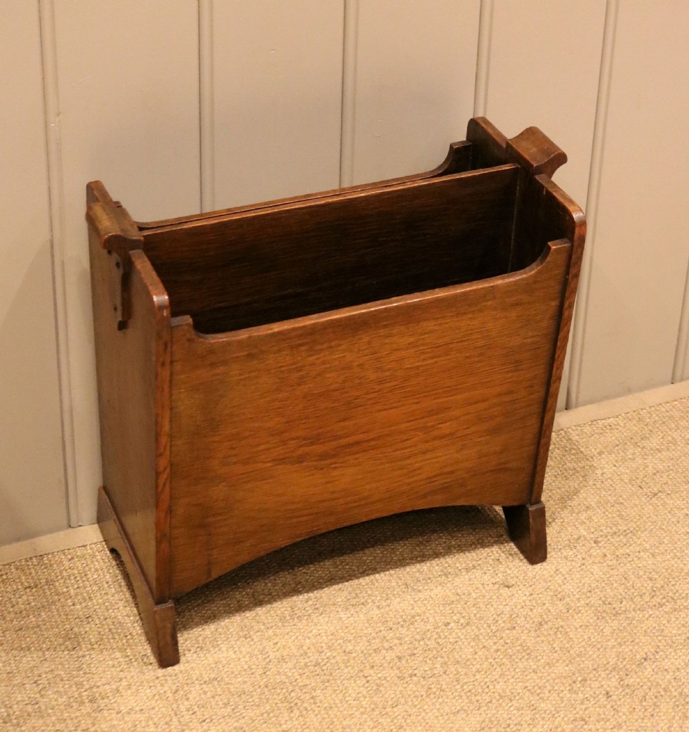 Oak Newspaper Rack View IX