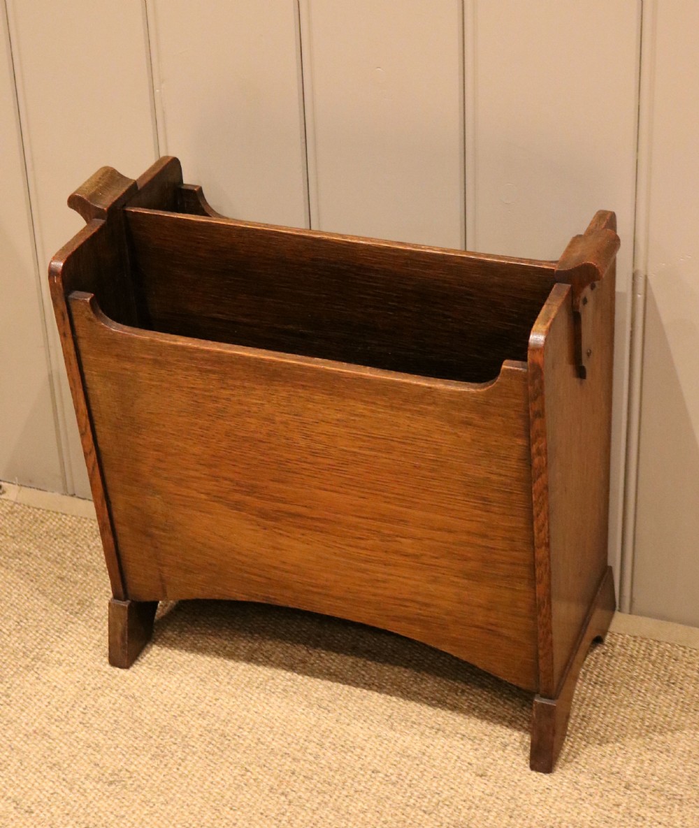 Oak Newspaper Rack View X