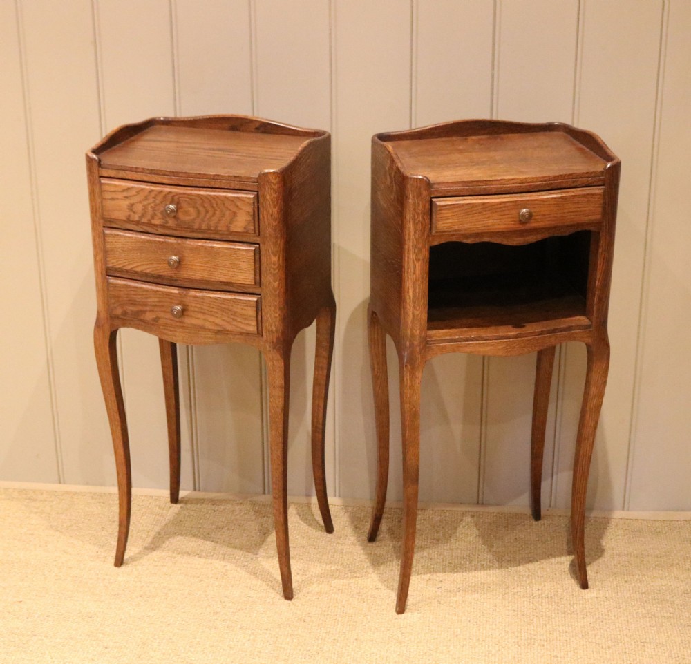 Pair Of French Oak Bedside Cabinets View III
