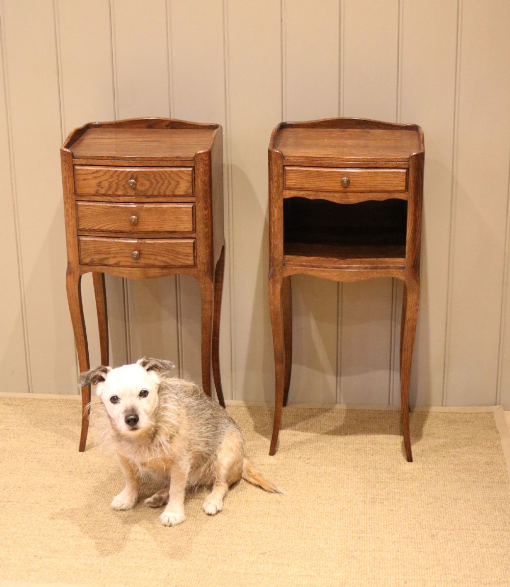 Pair Of French Oak Bedside Cabinets View VII