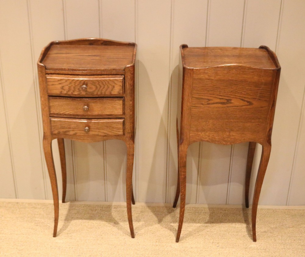 Pair Of French Oak Bedside Cabinets View IX