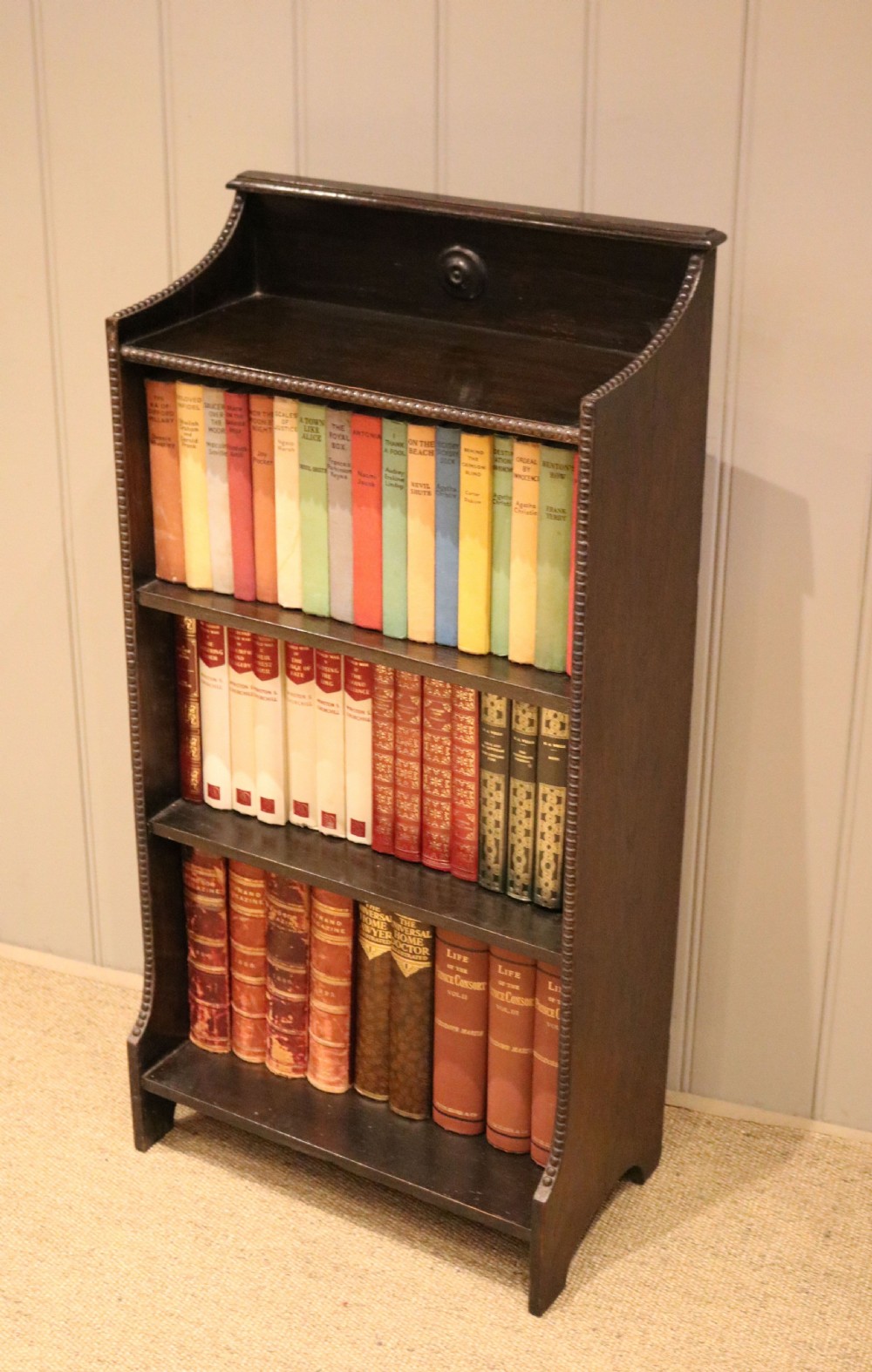 Dark Oak Open Bookcase View VII