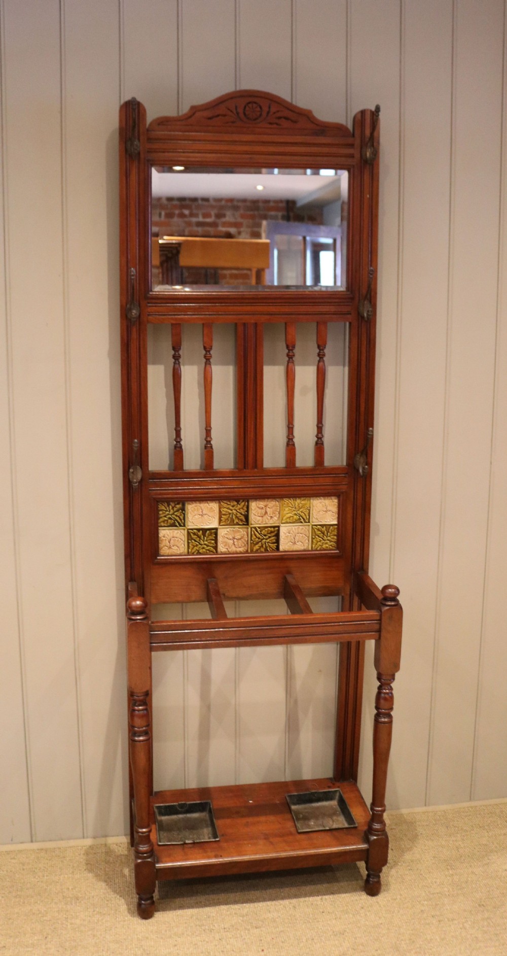 Edwardian Walnut Hall Stand View II