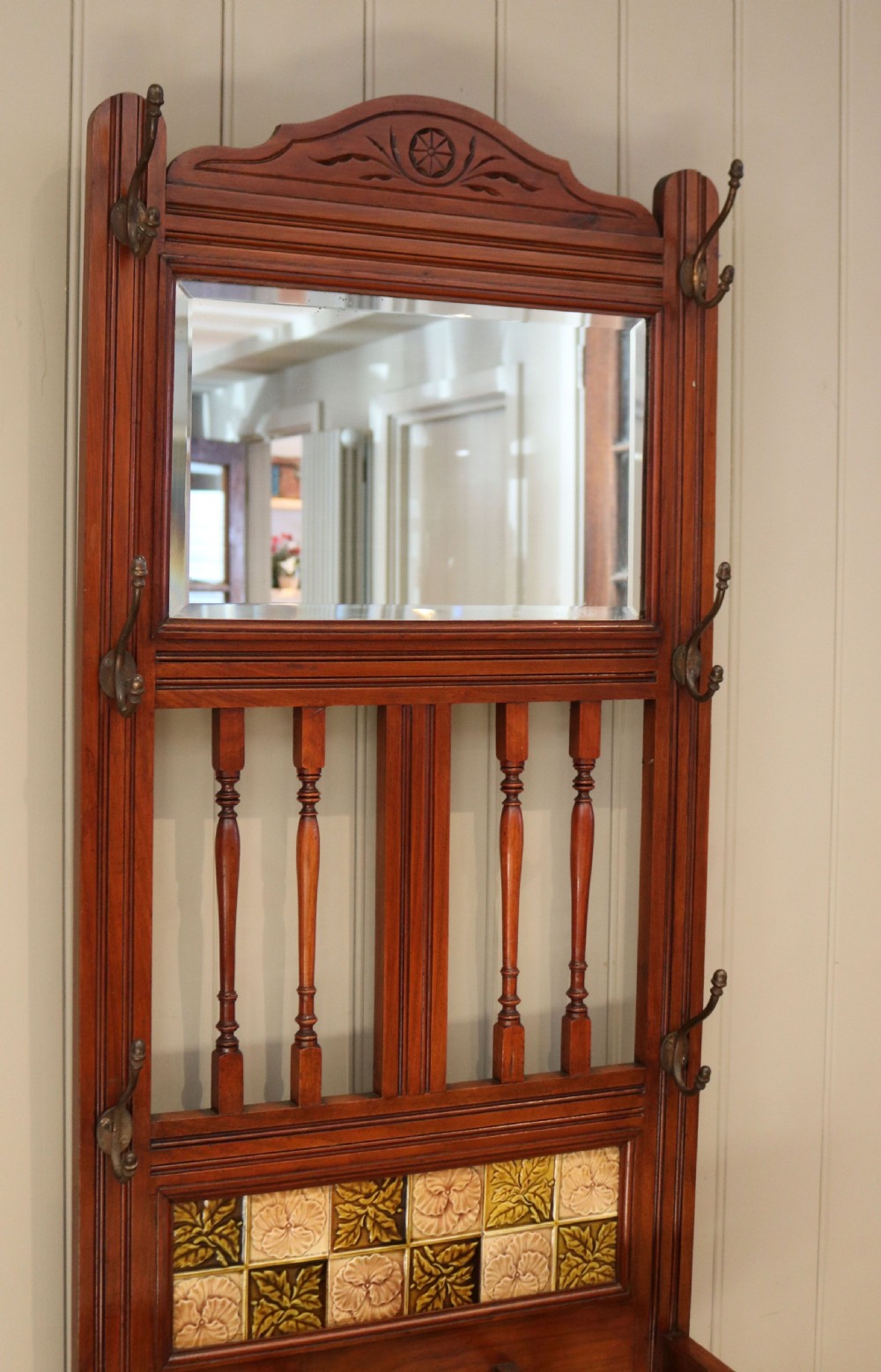 Edwardian Walnut Hall Stand View VI