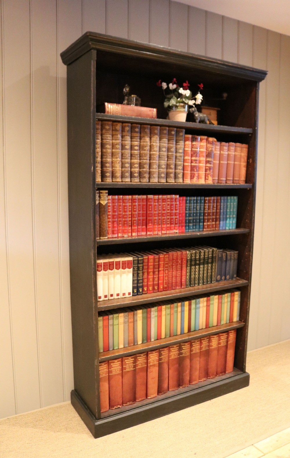 Tall Open Painted Bookcase View III