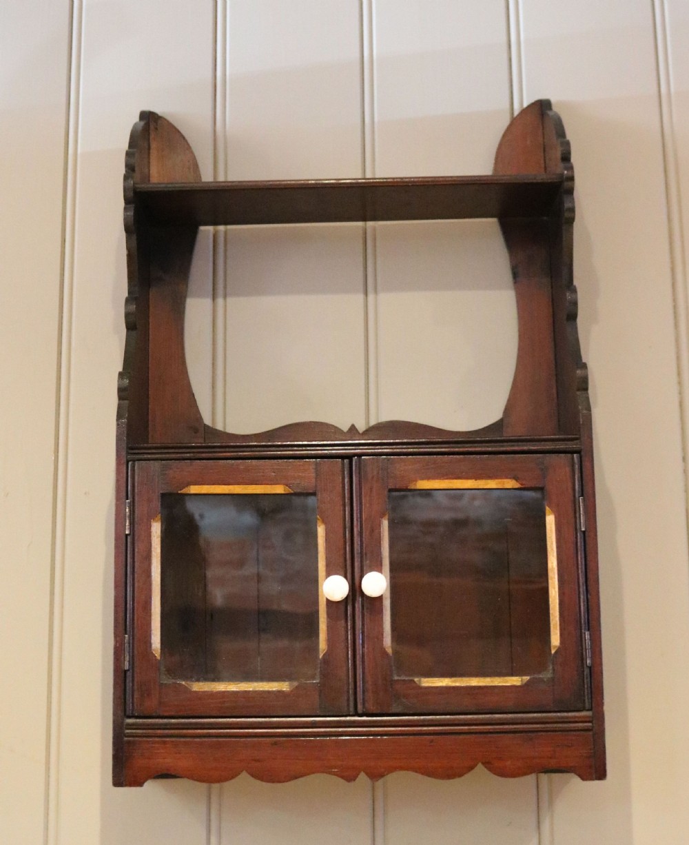 Glazed Fruitwood Wall Cabinet View VI