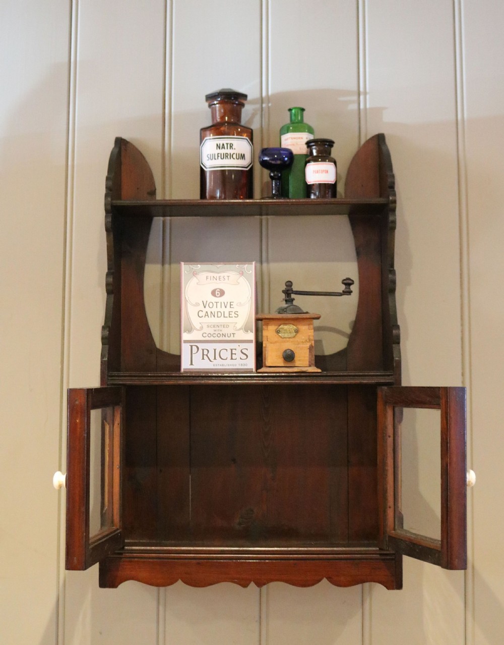 Glazed Fruitwood Wall Cabinet View VII