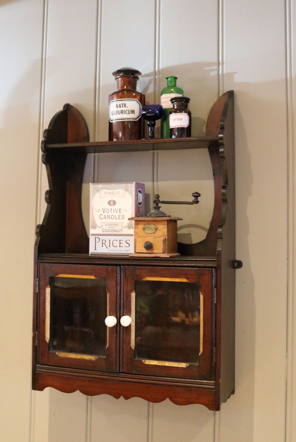 Glazed Fruitwood Wall Cabinet View VIII