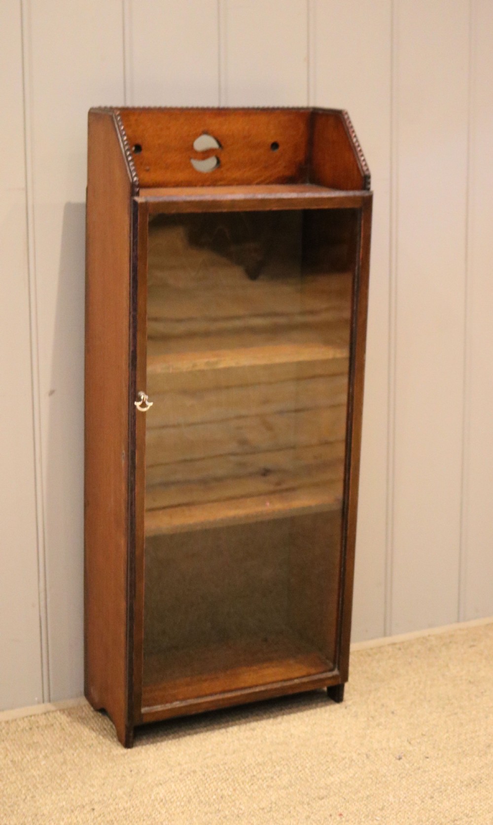 Small Proportioned Oak Glazed Bookcase View VI