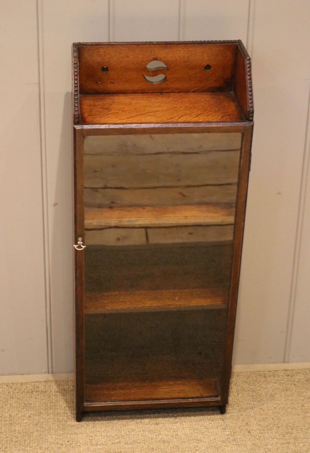 Small Proportioned Oak Glazed Bookcase View VIII