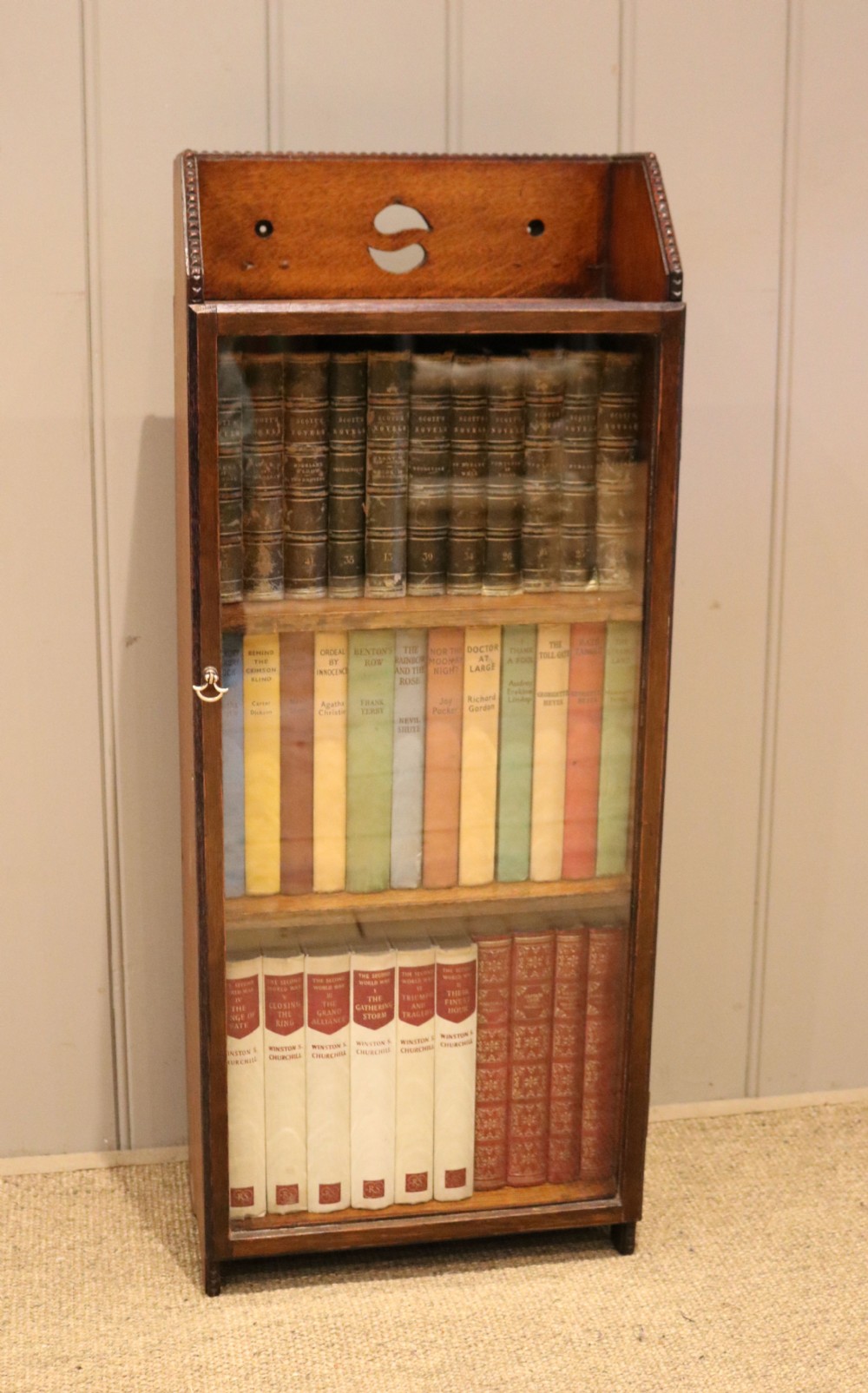 Small Proportioned Oak Glazed Bookcase View III