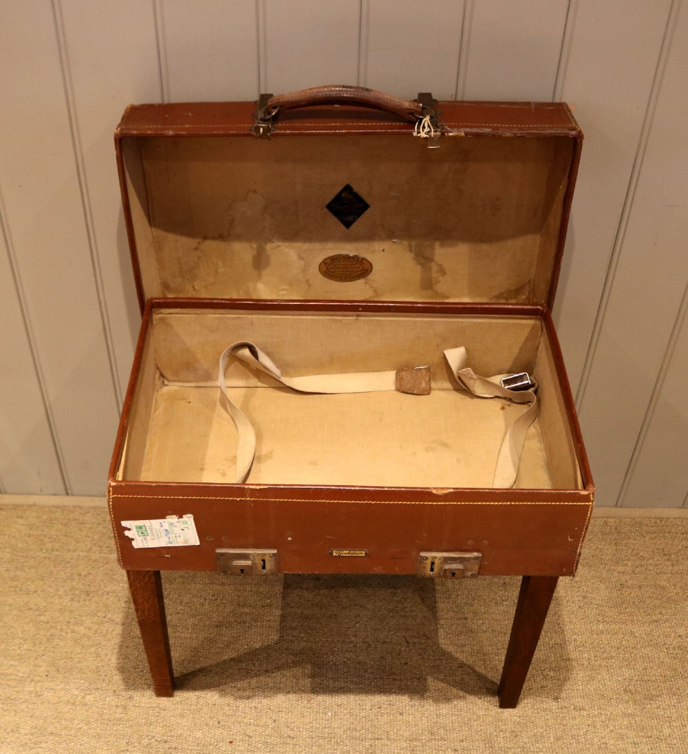 Edwardian Oak Luggage Stand View VIII