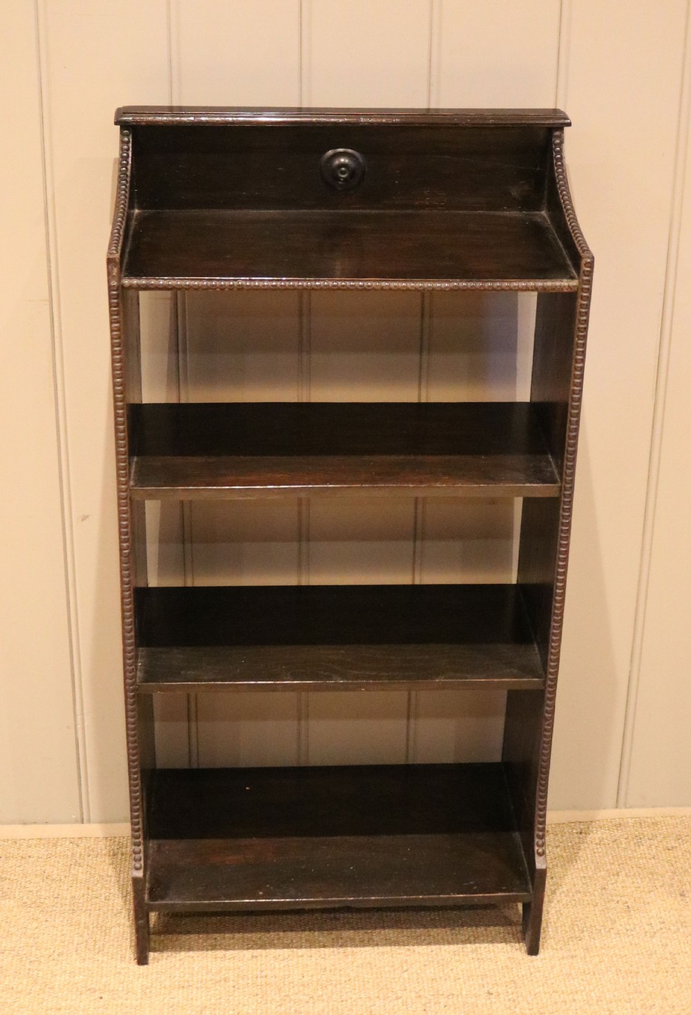 Dark Oak Open Bookcase View IV