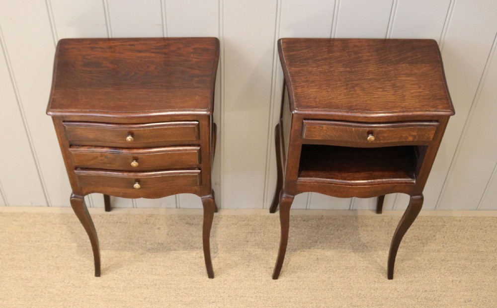 Pair Of French Oak Bedside Cabinets View II