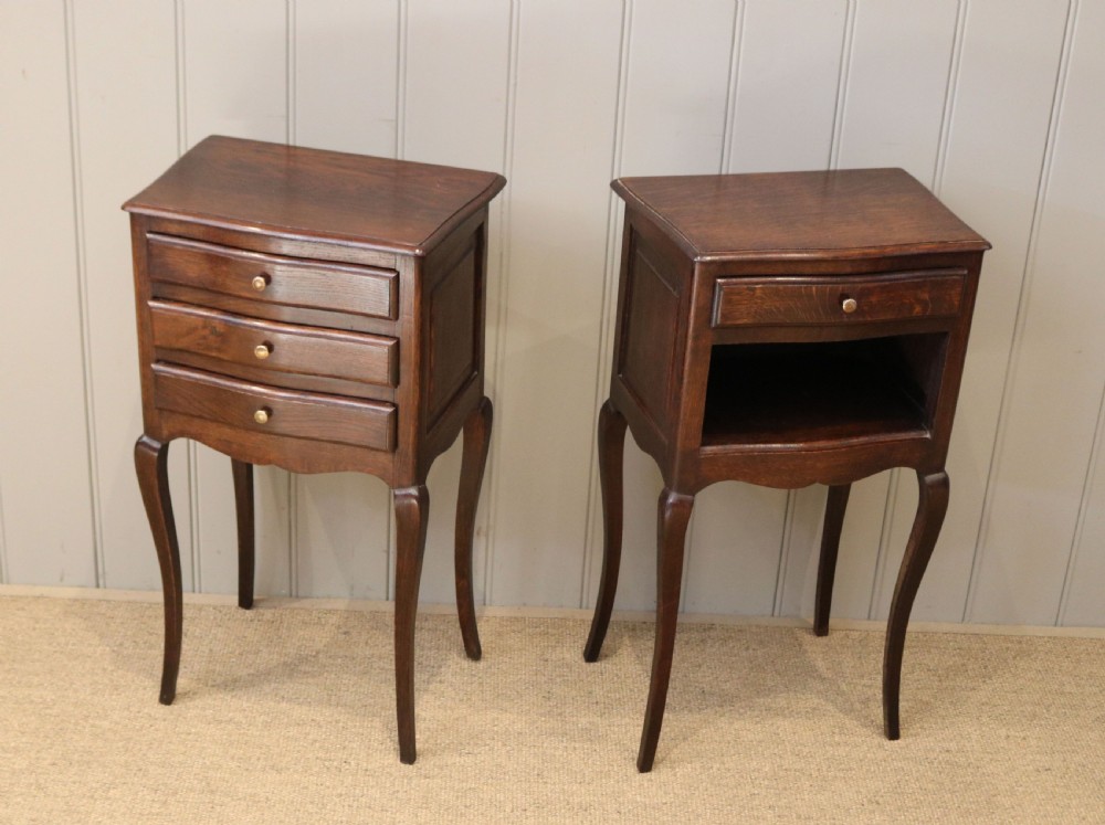 Pair Of French Oak Bedside Cabinets View III
