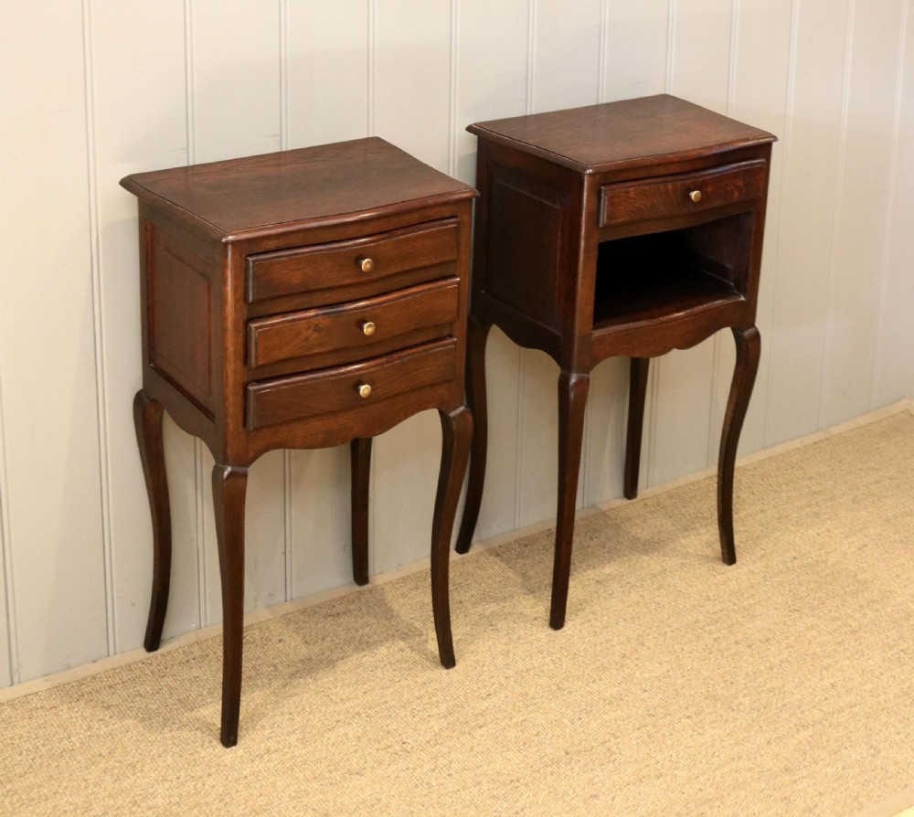 Pair Of French Oak Bedside Cabinets View V
