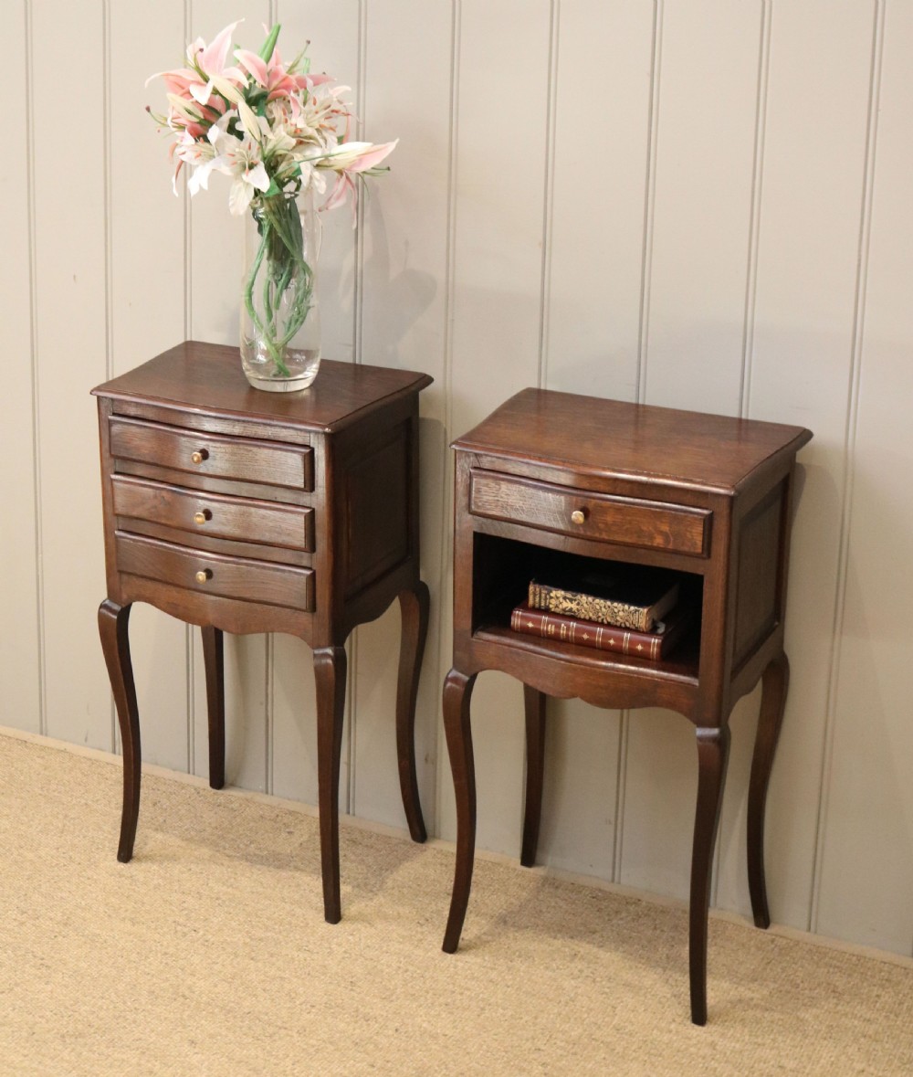 Pair Of French Oak Bedside Cabinets View VII