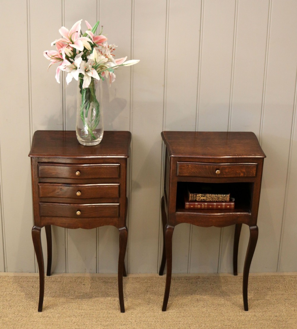 Pair Of French Oak Bedside Cabinets View IX