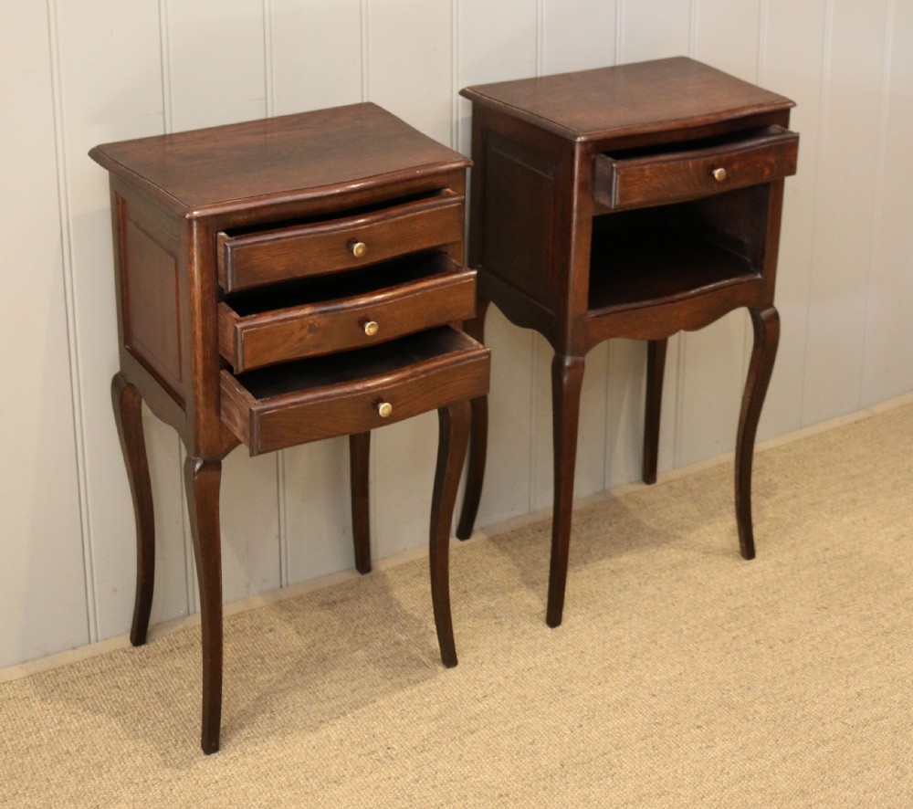 Pair Of French Oak Bedside Cabinets View X