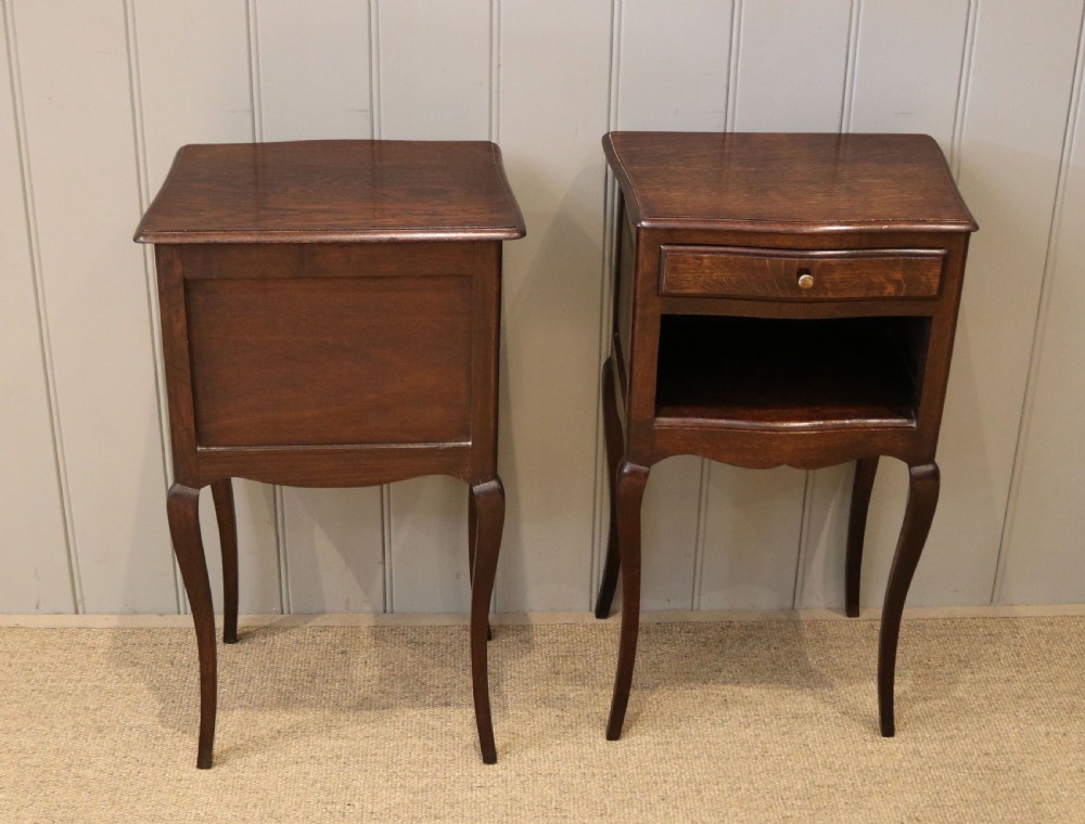 Pair Of French Oak Bedside Cabinets View XI