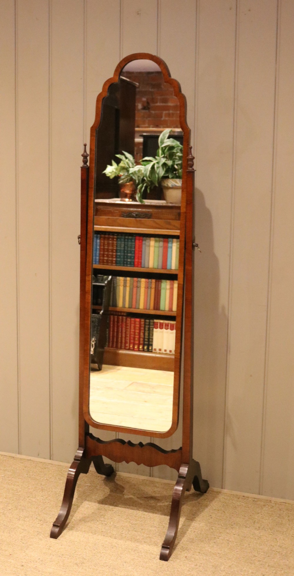 Mahogany Cheval Mirror