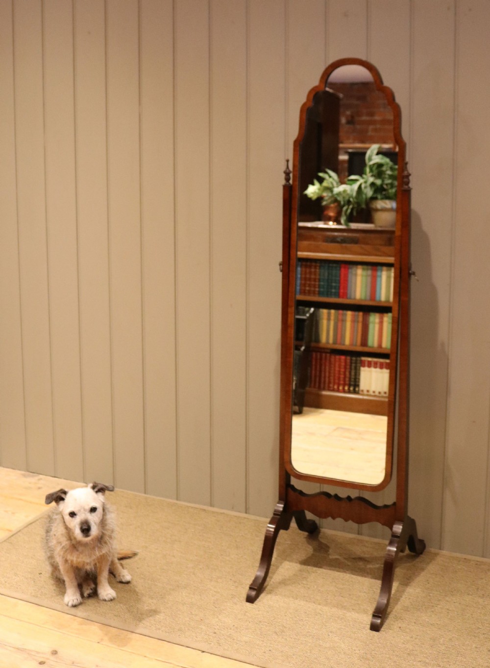 Mahogany Cheval Mirror View VI